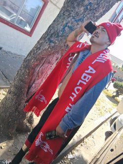 RARE VTG Off-White c/o Virgil Abloh Red Scorpion Knit Scarf - $495 Retail