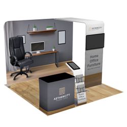 Portable pop-up convention / trade show office 