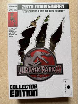 Mattel Jurassic Park Velociraptor 25th Anniversary Collector Edition