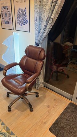 Expensive Brown Leather Executive Office Chair lane brand