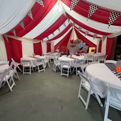 Tents, Tents With Draping, Chairs, Tables 