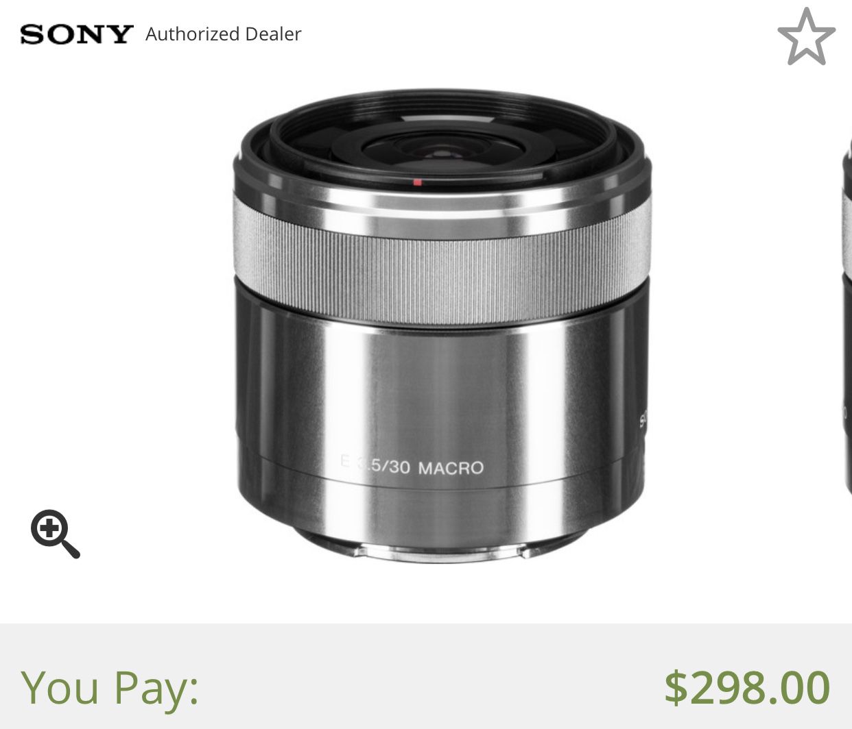 Sony 30mm Macro 3.5
