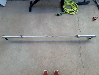 7-Foot & 45 pound Olympic Barbell with 4 weight plates 10 pounds each