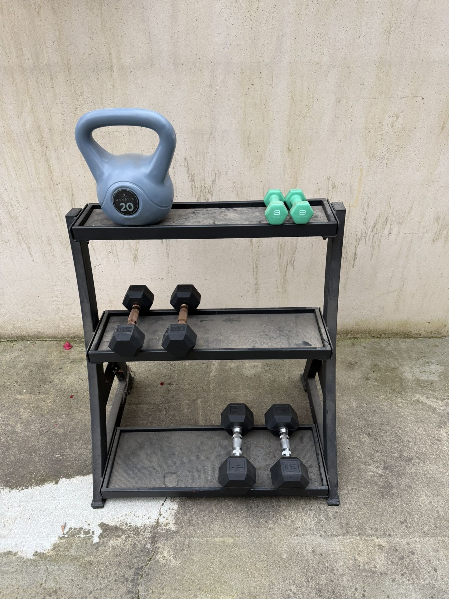 Weights With Stand.