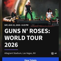 Saturday 08/22/2026 Guns n’ Roses World Tour