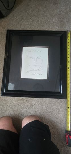 etching or restrike print titled "Pour Roby" aka L'Age de Soleil pablo Picasso
