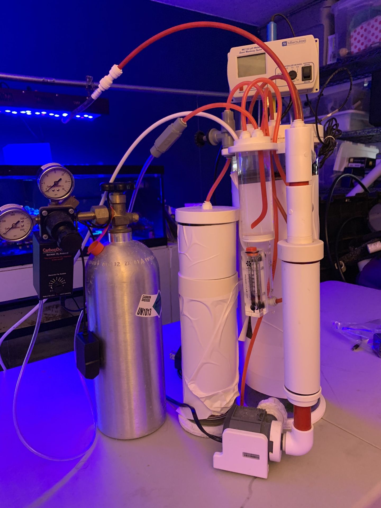 Calcium reactor set up!