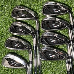 TaylorMade M4 KBS 85 Regular Flex Irons 4-9, PW & AW
