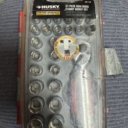 Husky 31 Piece Dual Sided Stubby Socket Set