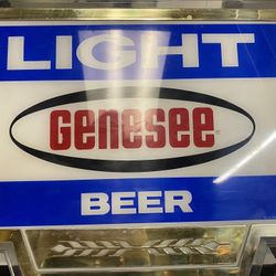 Genesee Light Beer Sign - Lighted