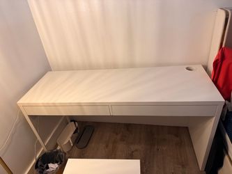 IKEA Micke White Desk with Drawers
