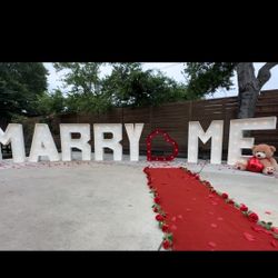 Marry Me Letters/ Marry Me Sign 