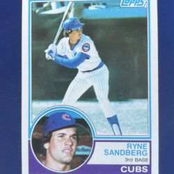 1983 Topps Ryne Sandberg Rookie Baseball Card 