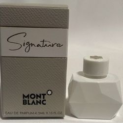 Montblanc SIGNATURE Eau de Parfum Splash Travel  .15oz / 4.5ml New In Box