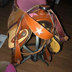 Horse Saddle And Stand