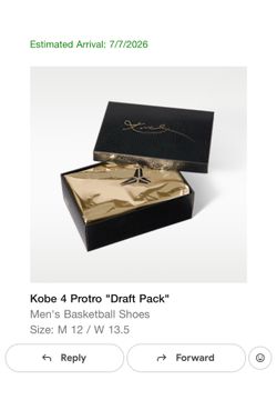 Kobe 4,, draft pack,,,size 12