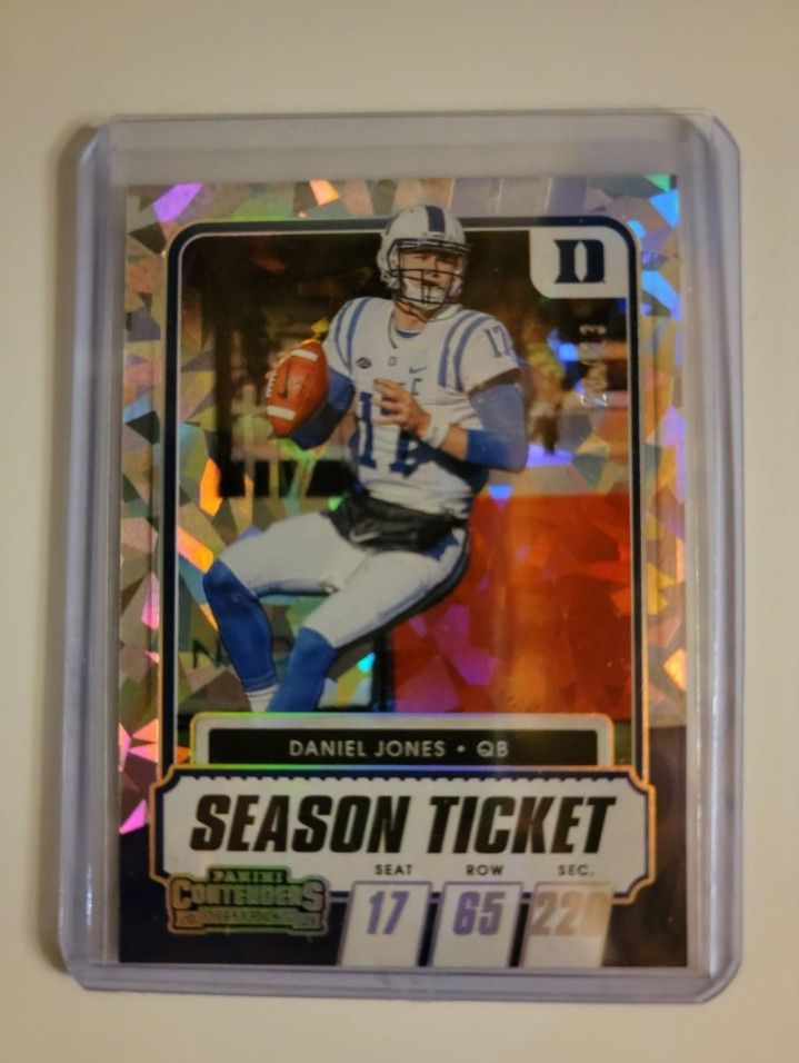 2021 Contenders Daniel Jones Cracked Ice Silver Holo SSP /23 RARE 1/1?! New York Giants Saquon Barkley Jalin Hyatt Darren Waller Eli Manning Strahan