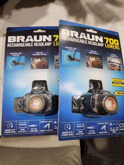 Braun 700 Lumen Rechargeable Headlamp