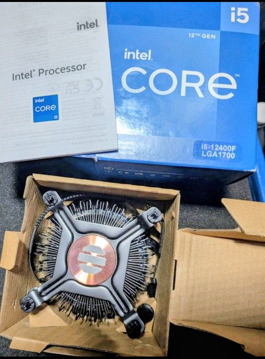 New In Box With Factory Thermal Paste Two Modern Intel CPU Coolers One AMD