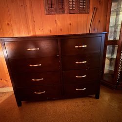 Dark Brown 8 Drawer dresser