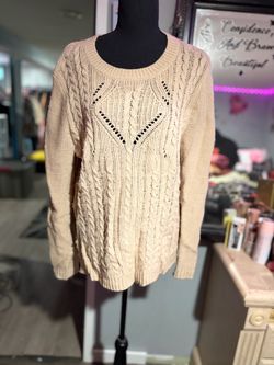 NWOT Taylor & Sage Cable Knit Sweater -L