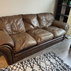 Leather Couch 