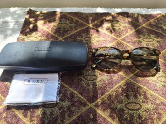 RAEN Norie Brindle Tortoise / Green Polarized Sunglasses