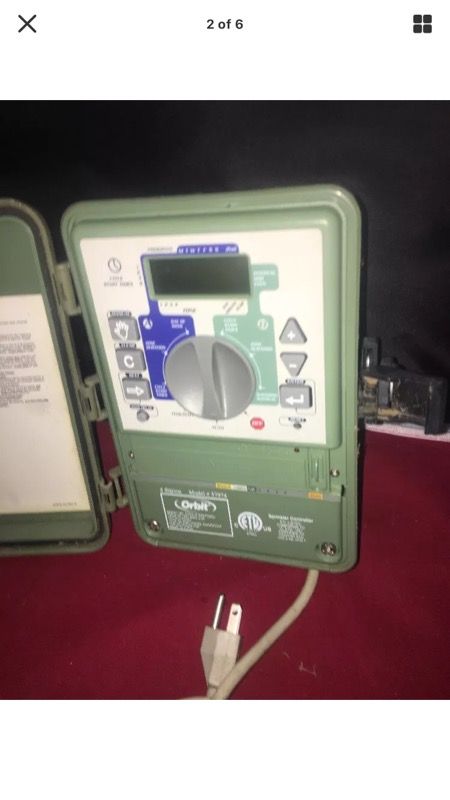 ORBIT WATERMASTER 4 STATION SUPER DIAL SPRINKLER TIMER MODEL 57974 H28