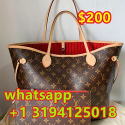 lv Louis Vuitton Neverfull tote bag MM Women Bag 