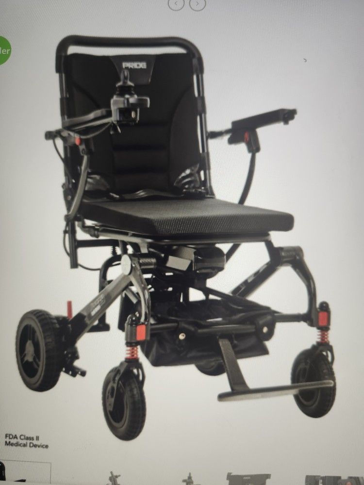 Pride Jazzy Carbon Battery Operated wheelchair very lately.