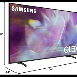SAMSUNG 43-Inch Class QLED Q60A Series - 4K UHD Dual LED Quantum HDR Smart TV with Alexa Built-in