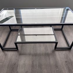Glass Coffee Table (Black)