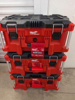 🔥 BRAND NEW MILWAUKEE PACKOUT LARGE TOOL BOX 🧰 $95 EACH (FIRM)