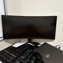 KTC Curved Gaming 34” With Arm 