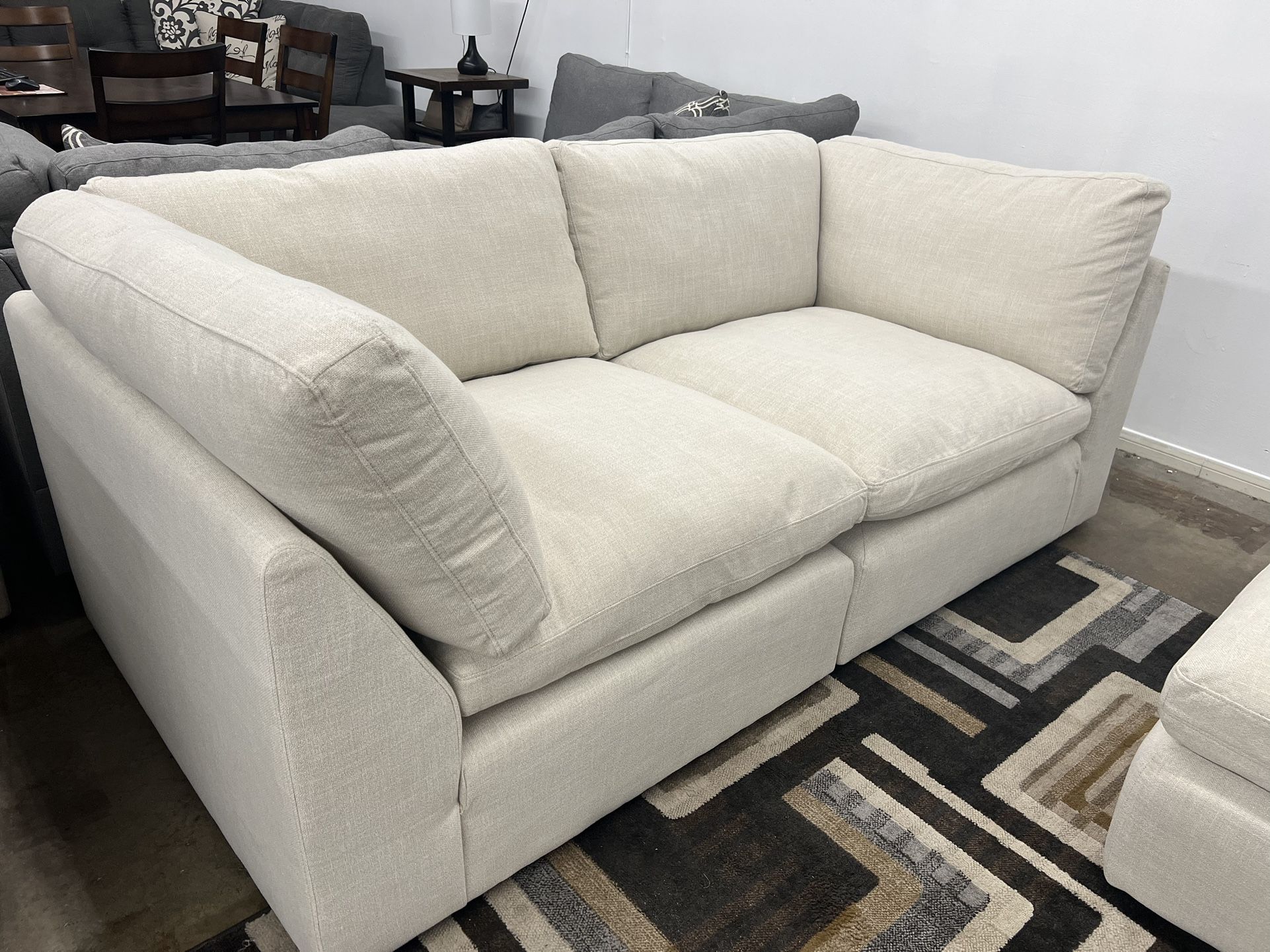 Ultimate PLUSH Feather Cloud Sectional Sofa Couch