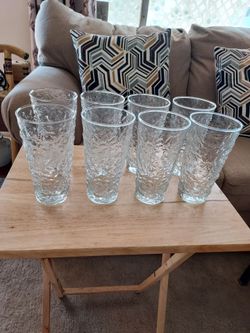 Vintage Ice Textured Glasses