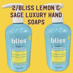 Bliss Lemon Sage Set /2 16oz Luxury Handwashes