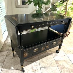 Japanese  Table With Weals And Wings  , 2 Drawers Great Condition For Serious Buyer Pls 