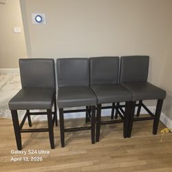 Leather bar chair. Each Is 12.00$ 2 Stock