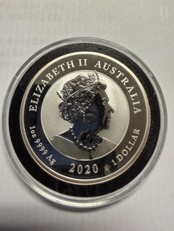2020 Australia 1oz .9999 Silver Dollar Coin