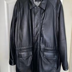 Men's Large Brandini Genuine Leather Jacket 