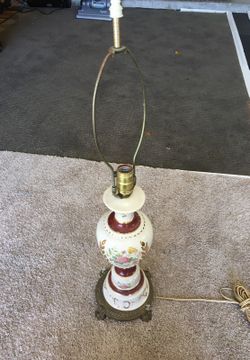 Vintage porcelain lamp