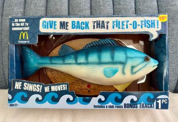 Frankie the Fish animated singing wall plaque toy from 2009