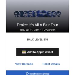 Drake concert ticket