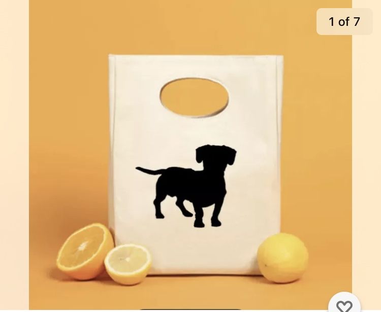 Dog Print Insulated Lunch Bag Thermal Cooler Food Box