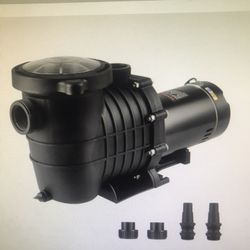 VEVOR Above Ground Pool Pump,1HP,80GPM Max.Flow Single Speed Swimming Pool Pump,110V/240V 3450RPM