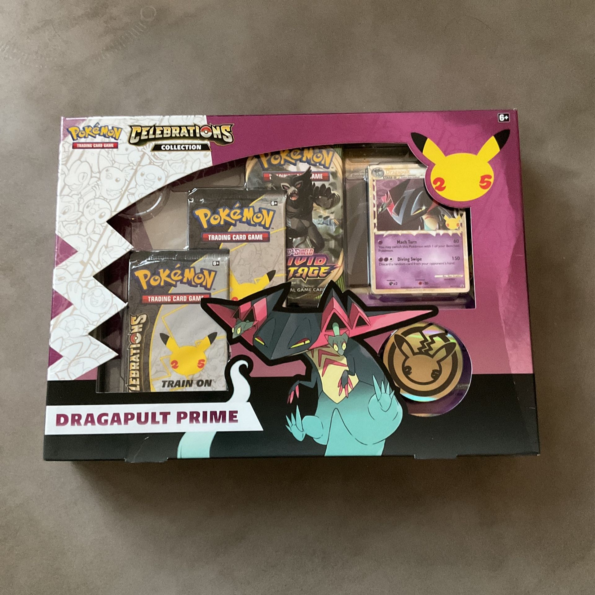 Pokemon Dragapult Prime Celebrations Box