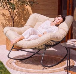 Oversized Comfy Patio Rocking Chair - H001