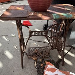 Old Singer Sewing Frame