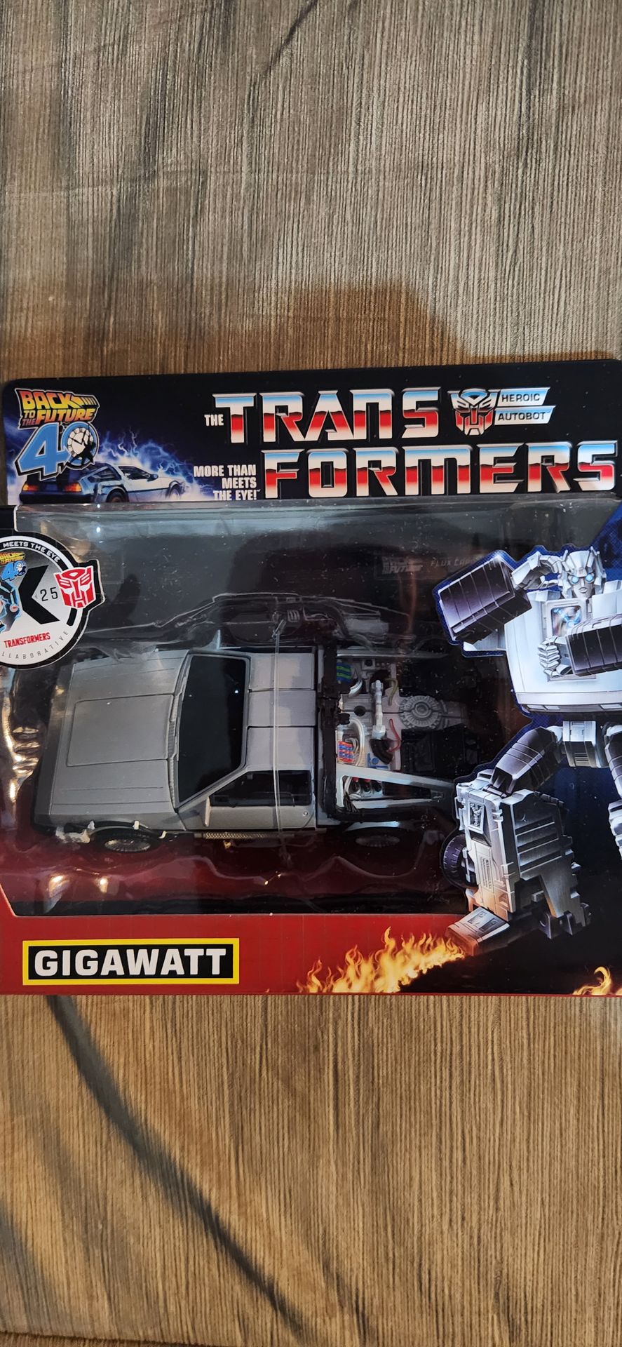 Transformers Back To The Future DeLorean Gigawatt Prime